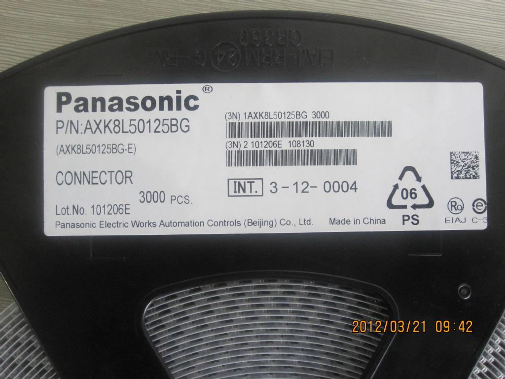 松下板对板连接器AXK8L40125 进口原装 深圳现货 价格优势