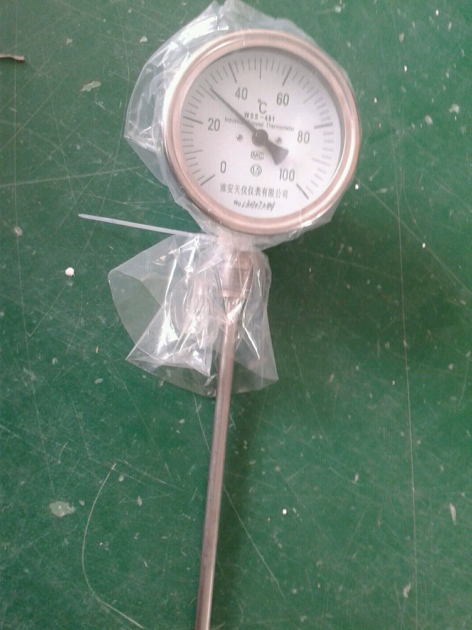 Биметаллический термометр WSS, материал 304, взрывозащищенный биметаллический термометр, биметаллический термометр с прямой поставкой с фабрики