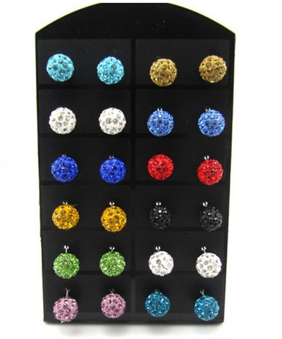 Retro Solid Color Soft Clay Inlay Rhinestones Jewelry Accessories display picture 9