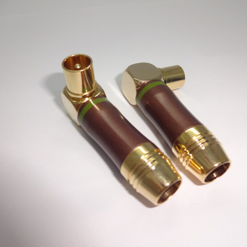 厂家直销古铜色天线公头  9.5TV 高档天公头