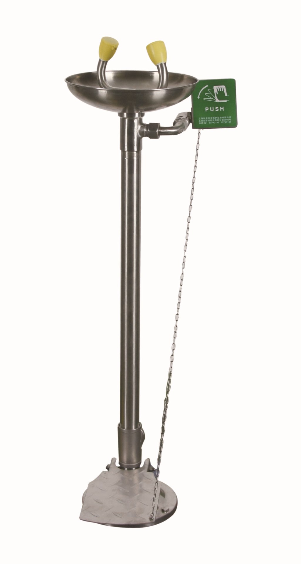 供应船用立式洗眼器 304不锈钢立式洗眼器 EC证书洗眼器