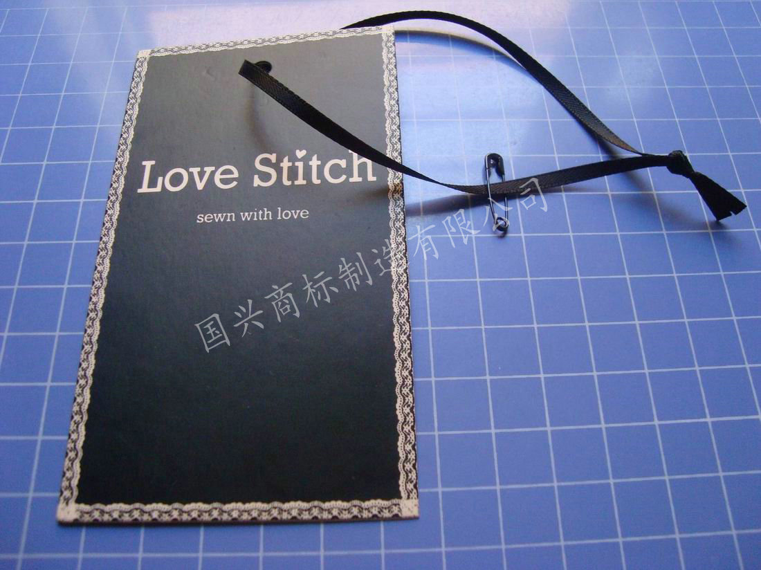 免费设计 品质保证 厂家订做优质黑白方形通用服装吊牌