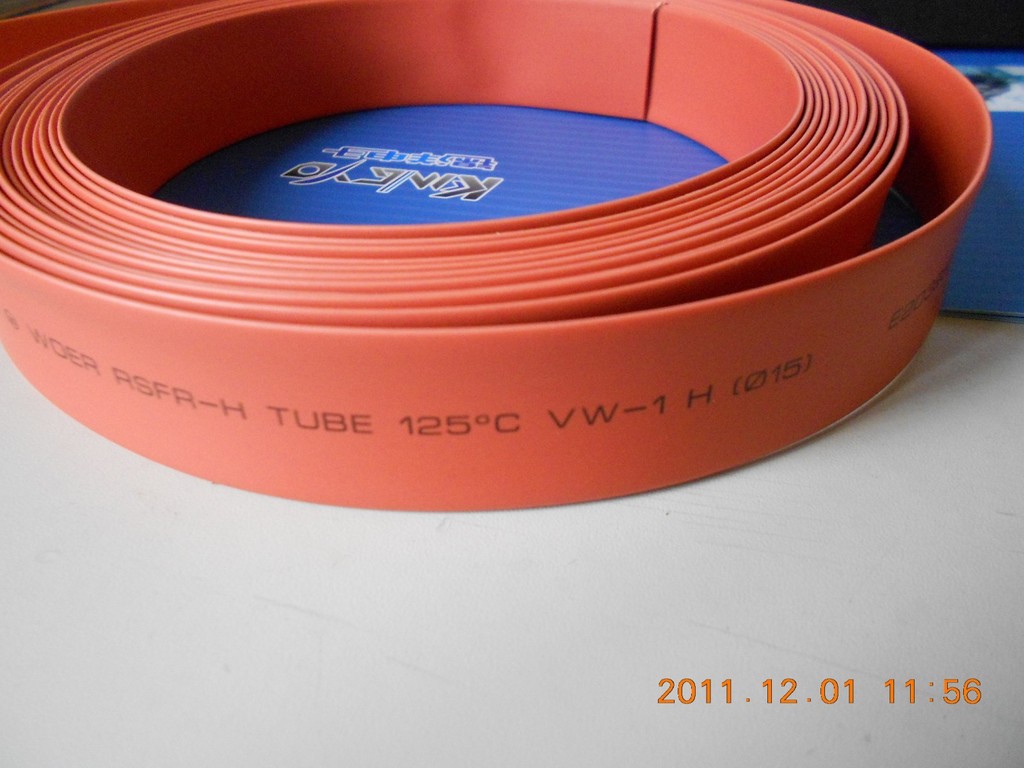 环保阻燃热缩套管 UL绝缘热缩管 Φ15红色热缩套管 收缩套管