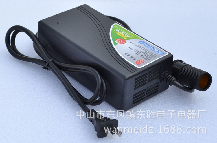 厂家批发220v转12v车载电源转换器车在冰箱气泵250W点烟器转家用