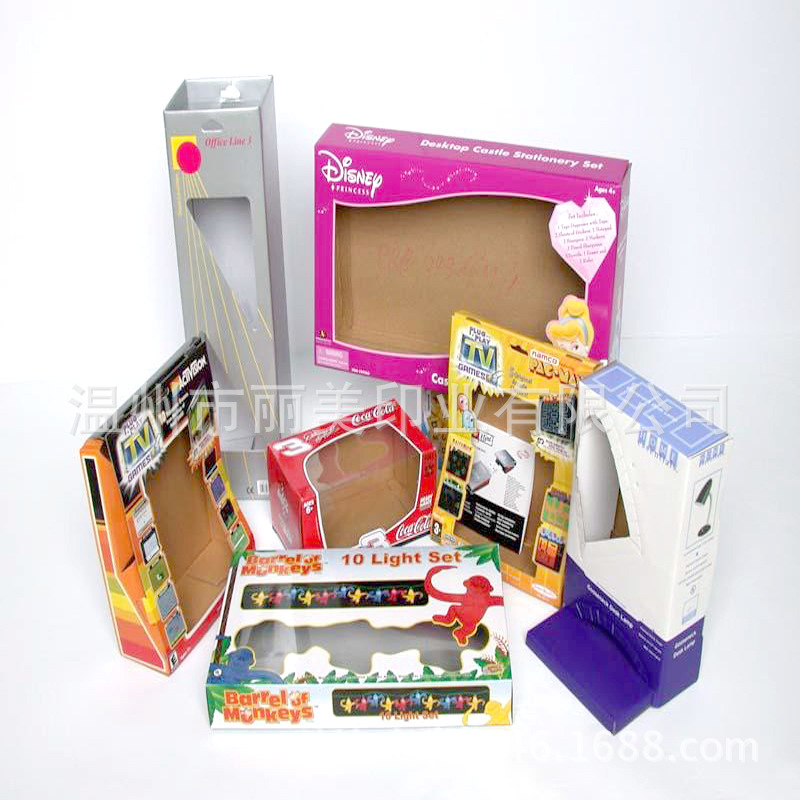 公仔折叠瓦楞盒 手提折叠瓦楞盒 开窗折叠瓦楞盒 玩具折叠瓦楞盒|ms