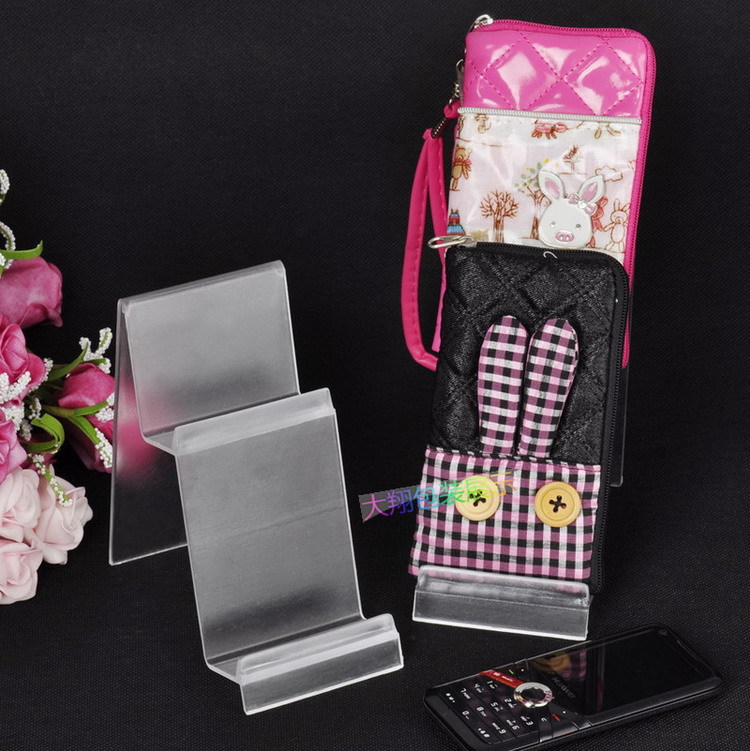 double-deck Plastic Scrub Short Purse Rack Wallet display Digital Products Shelf 7*2.5cm wholesale