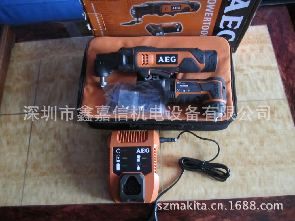 批发零售德国AEG充电万应宝与角钻套装BWS12C LI