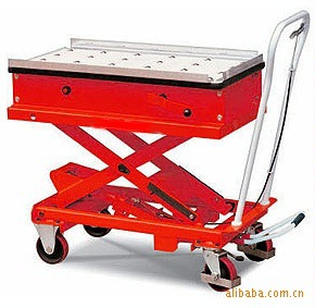 厂家直销滚珠台面式平台车非标货物搬运移动式升降台平面车手推车