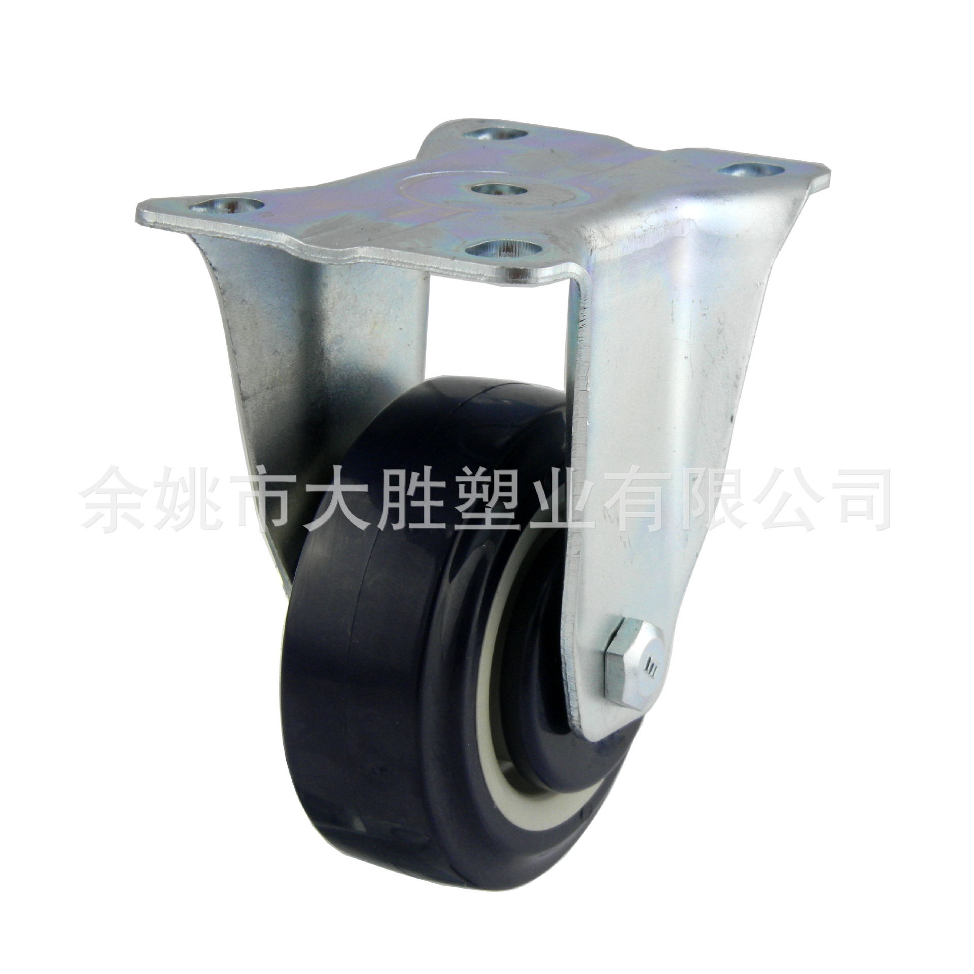 专业提供3寸PU双轴平底高品质超市购物车定向脚轮 静音耐磨