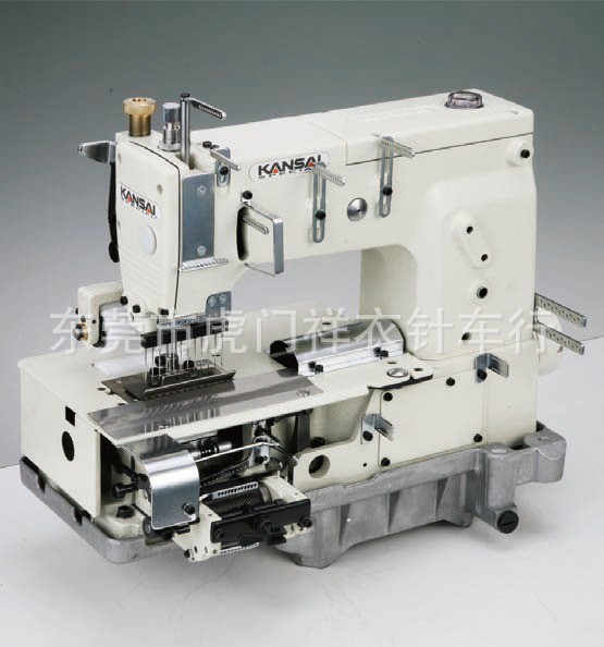 日本KANSAI关西牌1412P 12针双重环缝装饰缝纫机 橡筋机
