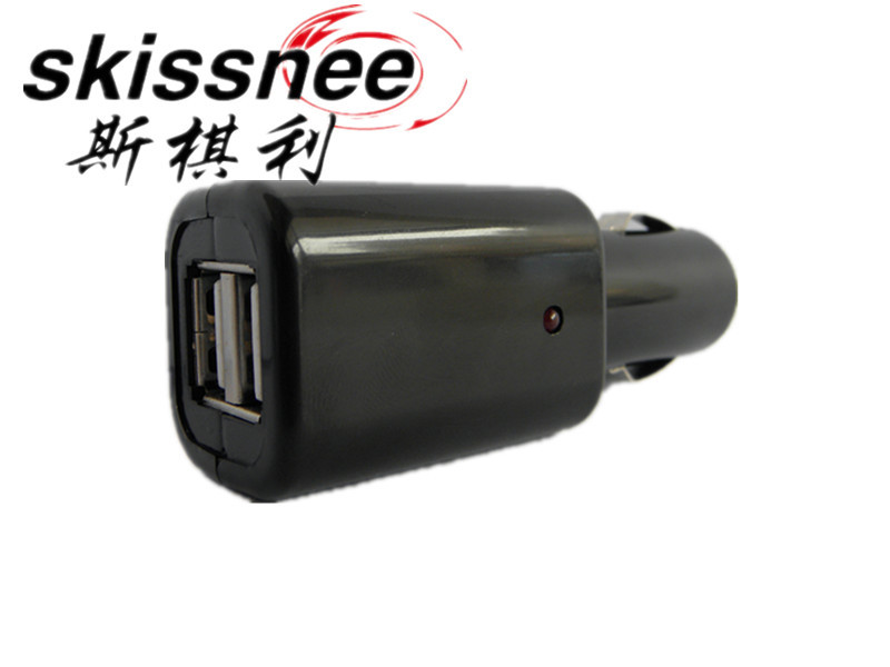 Guangdong Free Shipping Car Dual USB Mobile Phone Charger 1000mA