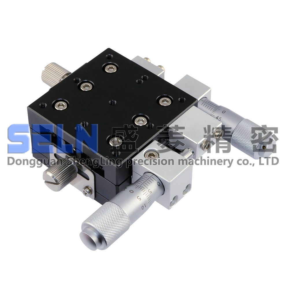 供应 50*50 XY轴 LY50-RM 精密型 微调架 可调平台 手动位移滑台