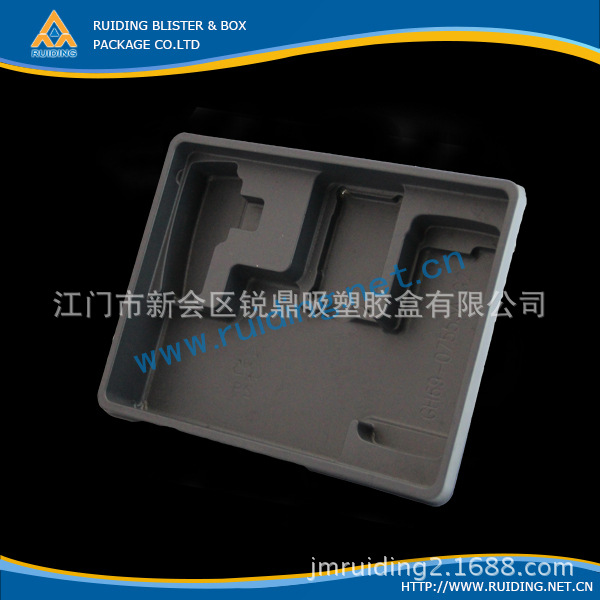 【供应】电子配件植绒吸塑托盘