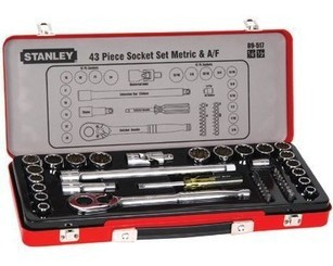 史丹利(STANLEY) 43件套6.3MM,12.5MM系列公英制组套89-517-22