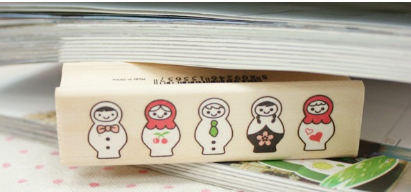 Cartoon cute wooden seal for office