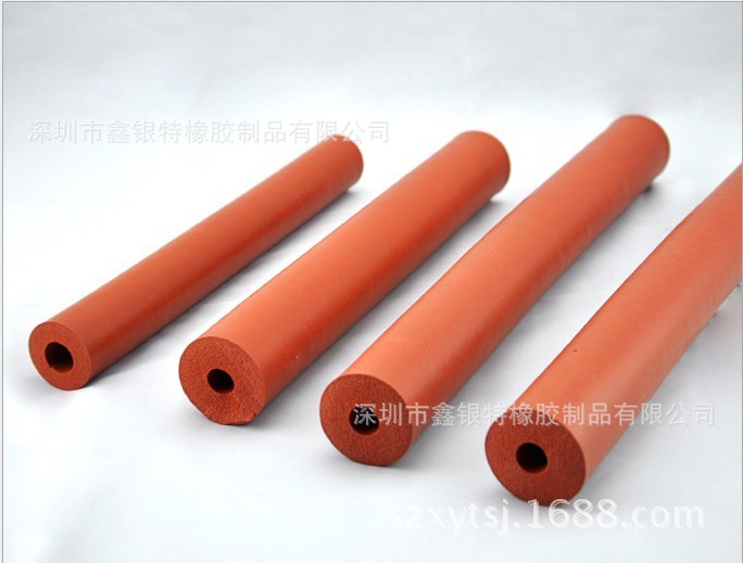 光面硅胶发泡管(比重轻,表面光滑)发泡硅胶保温管厂家直销