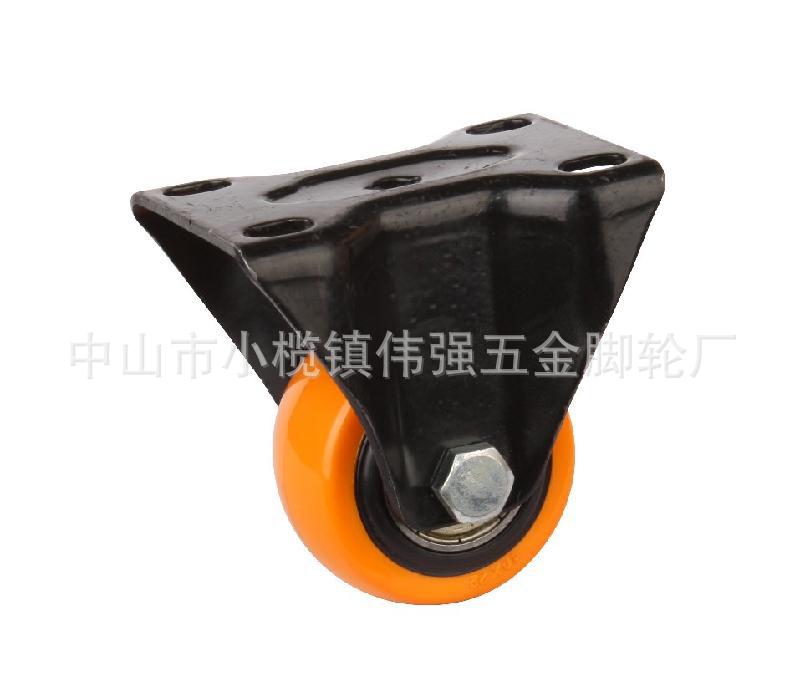 1.5寸定向固定金钻轮推车置物架工业脚轮家具转椅万向轮刹车轮
