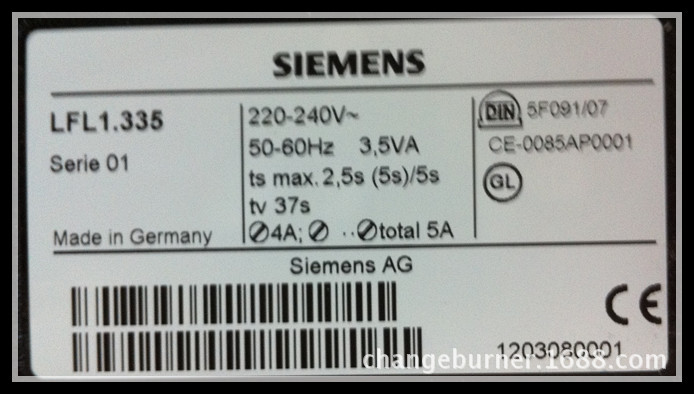 德国SIEMENS程控器LFL1.335