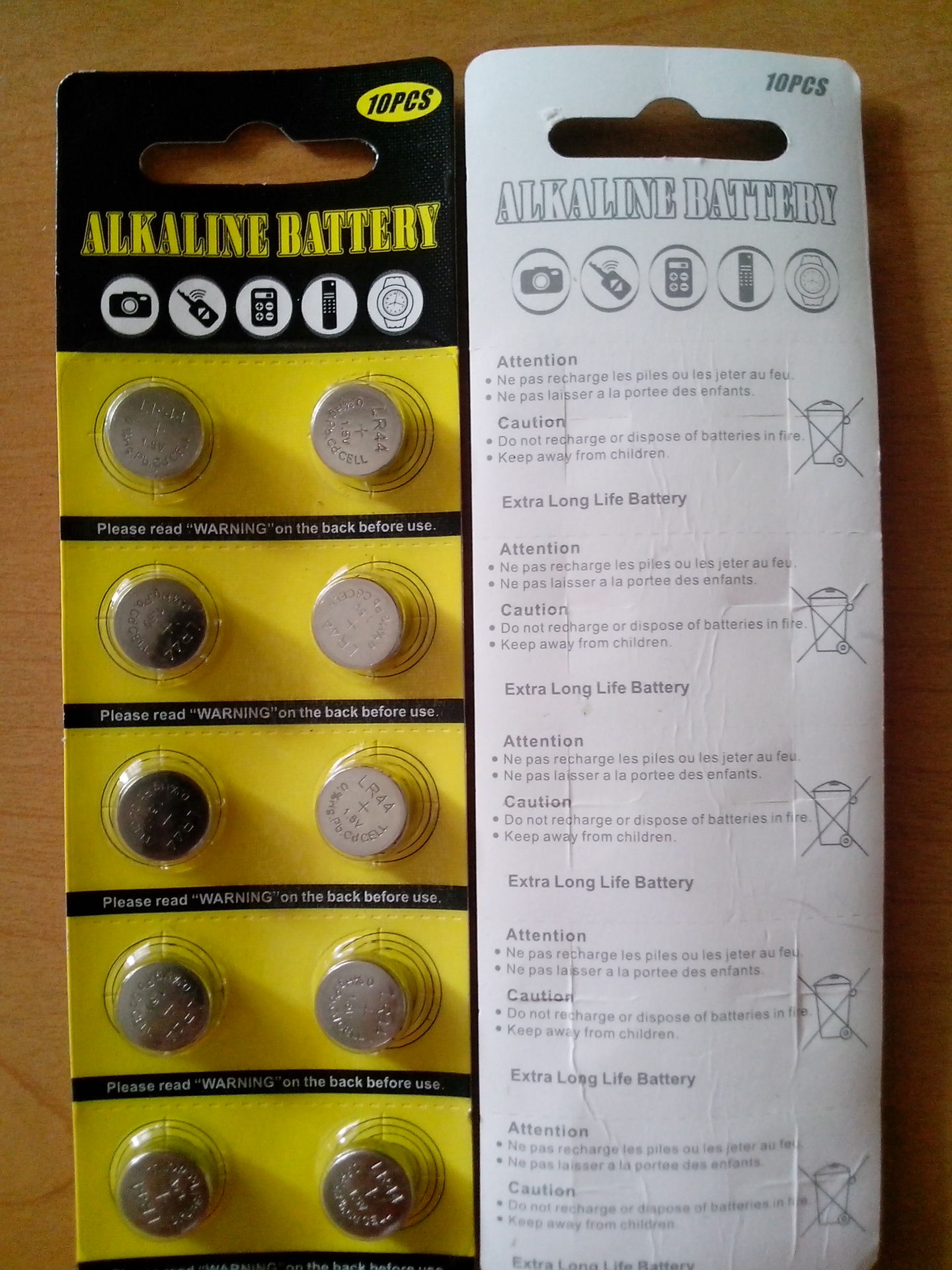 电池卡装电池AG8 /LR1120 10个1卡 独立包装 翔盛源电池