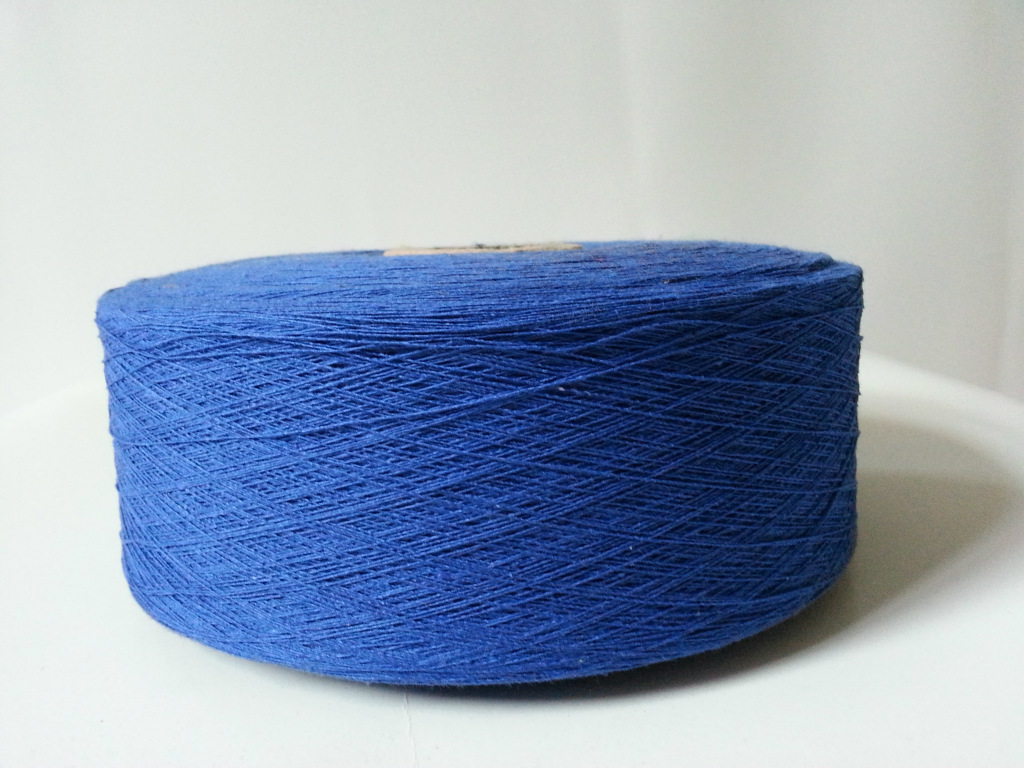 5s宝蓝色棉纱 天蓝再生棉纱 品质优良