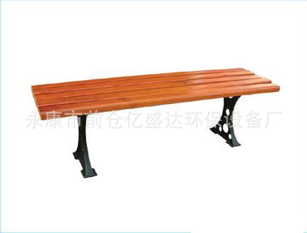 厂家批发 铸铁脚实木公园长椅 广场椅 广场长凳子 可订做|ms