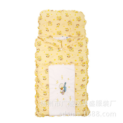 宝宝秋冬加厚卡通绒睡袋 幼儿园婴儿床可拆洗被子 儿童保暖防踢被|ru