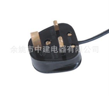 【厂家生产】英国BS认证13A英规组装插头电源线 英规橡胶线