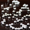 Fanju silver jewelry S925 Thai silver accessories 3mm sterling silver beads silver beads pure silver wholesale