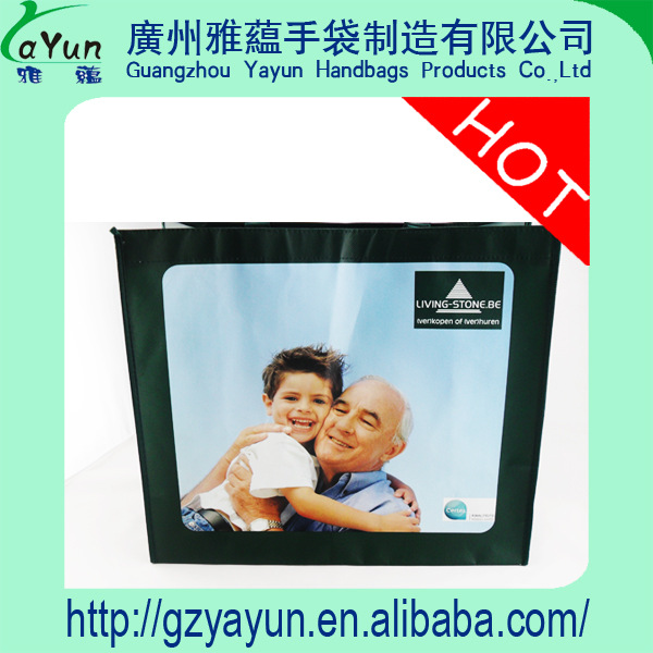 厂家直销环保PE复腹袋 120G无纺布复膜袋 PP环保复膜袋子