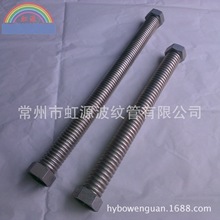 1"×18" 热水器软水器水管 304 不锈钢软管 波纹管 UPC认证