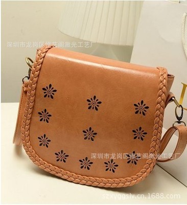 Personal bags laser carving Hollow Cut punching machining PU Leather handbags
