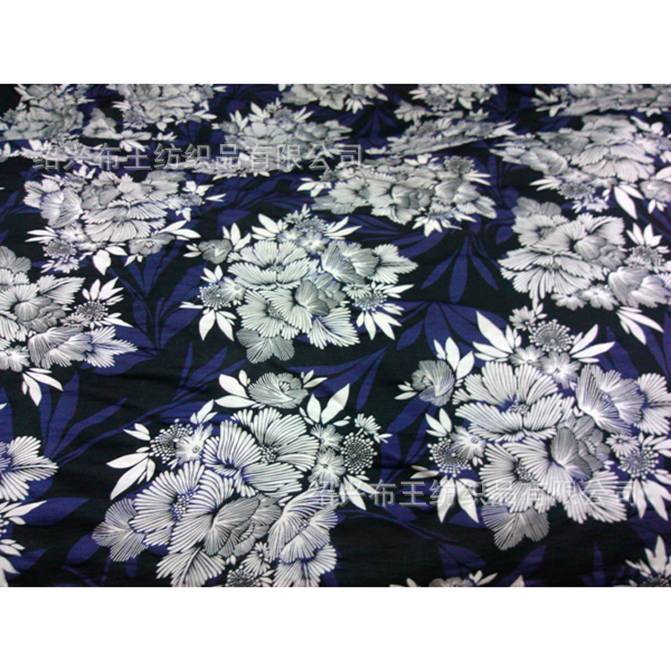 优质供应人棉圆点印花面料 全棉环保活性印花面料 时尚印花面料