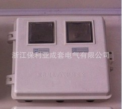 厂家直售 玻璃钢电表配电箱 单相2户电子机械电表箱