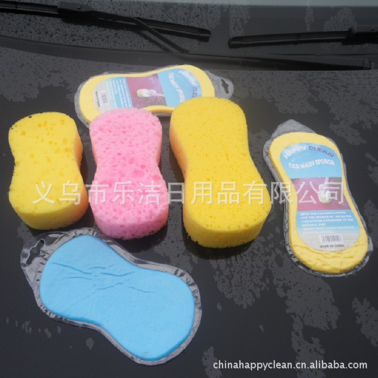 【厂家直销】优质高弹力抗磨洗车海绵 8字形洗车海绵