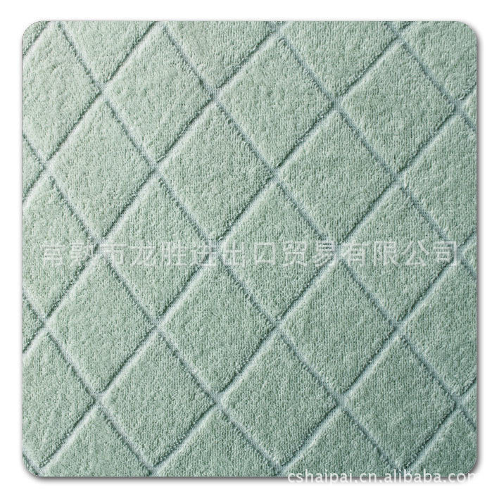 【提花双面毛巾布】供应菱形提花双面毛巾布 全棉超细纤维毛巾布