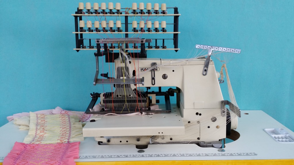 9.5成新日本原装关西牌33针打揽机，多针打花机