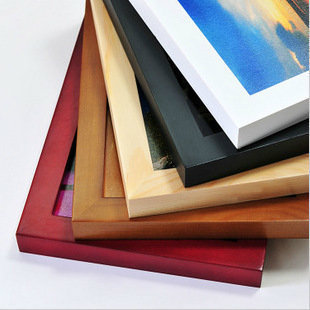 批比定做 加厚实木相框 11寸 相片墙 相框组合 画框 可印公司LOGO|ru