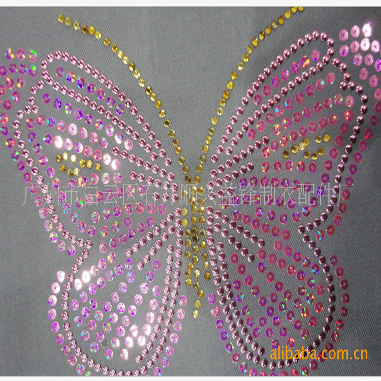 2022新款衣服烫钻图 广州中大烫钻烫图 镭射烫图 捷克钻烫图