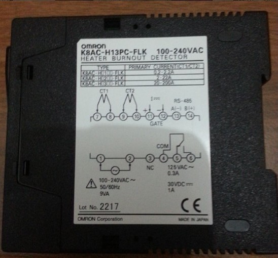   K8AC-H13PC-FLK     100-240VAC