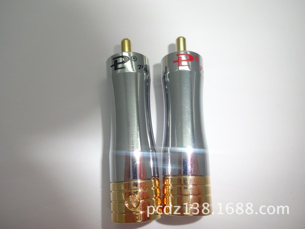 百威免焊莲花插头/台湾高档莲花插头/全铜视频免焊RCA插