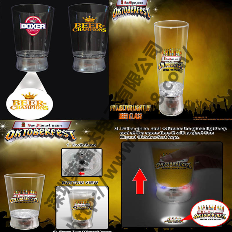 Verre avec projection publicitaire - Ref 3424247 Image 6