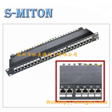 超五類屏蔽配線架，24口屏蔽配線盤