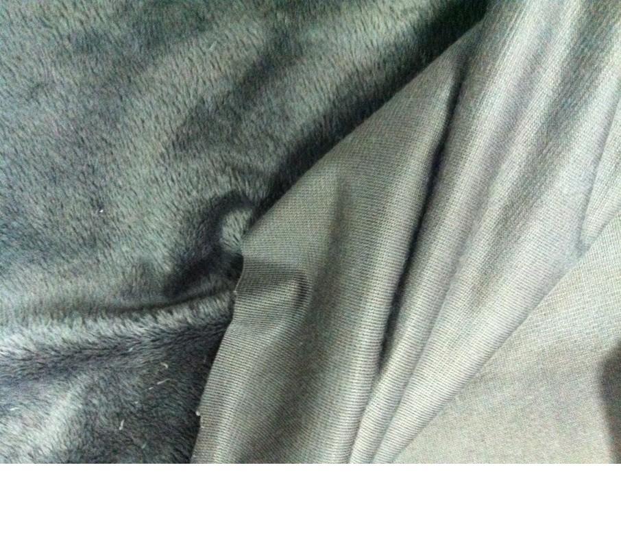 厂家直销针织全涤经编起毛布 毛感好 正面光洁