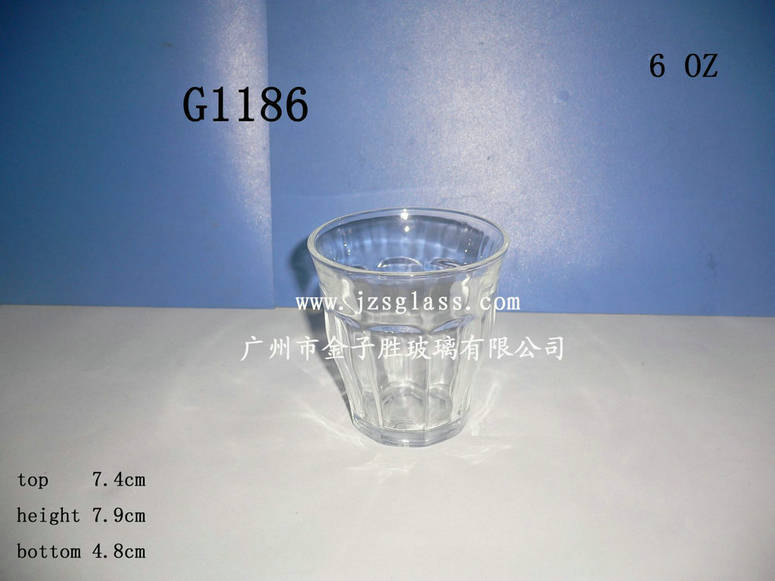 莲花玻璃杯  荷花杯  刻花玻璃杯  鼓形玻璃杯  美耐皿