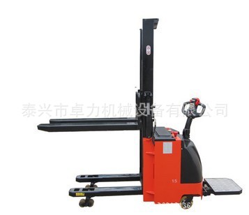 供应双起升全电动堆高车（插腿提升），全电动叉车，电动装卸车