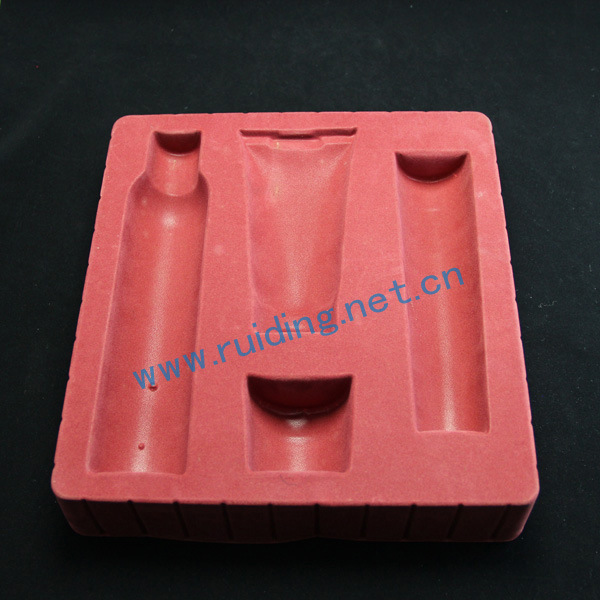 【广东厂家】供应化妆品植绒ps内托，透明ps护肤品吸塑托盘定做