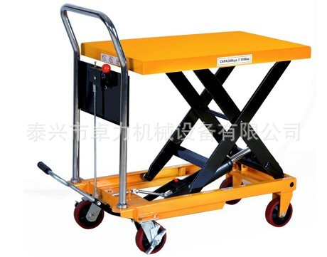厂家直销手推平台车，物流平台车，液压升降平台车，脚踩平台车