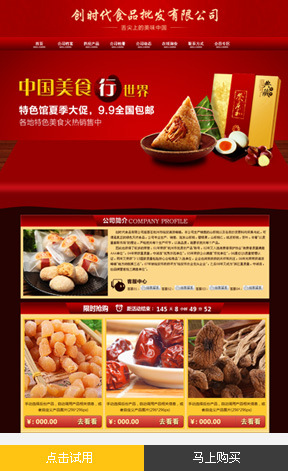 阿里旺铺模板|服装类|活动促销类模板