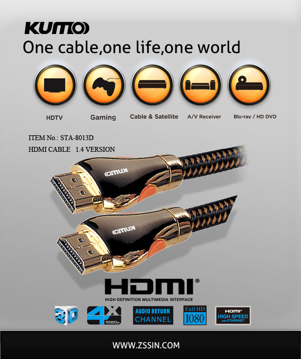 厂家直销HDMI线，投影仪连接线，高清电脑线，机顶盒音频线 4K*2K