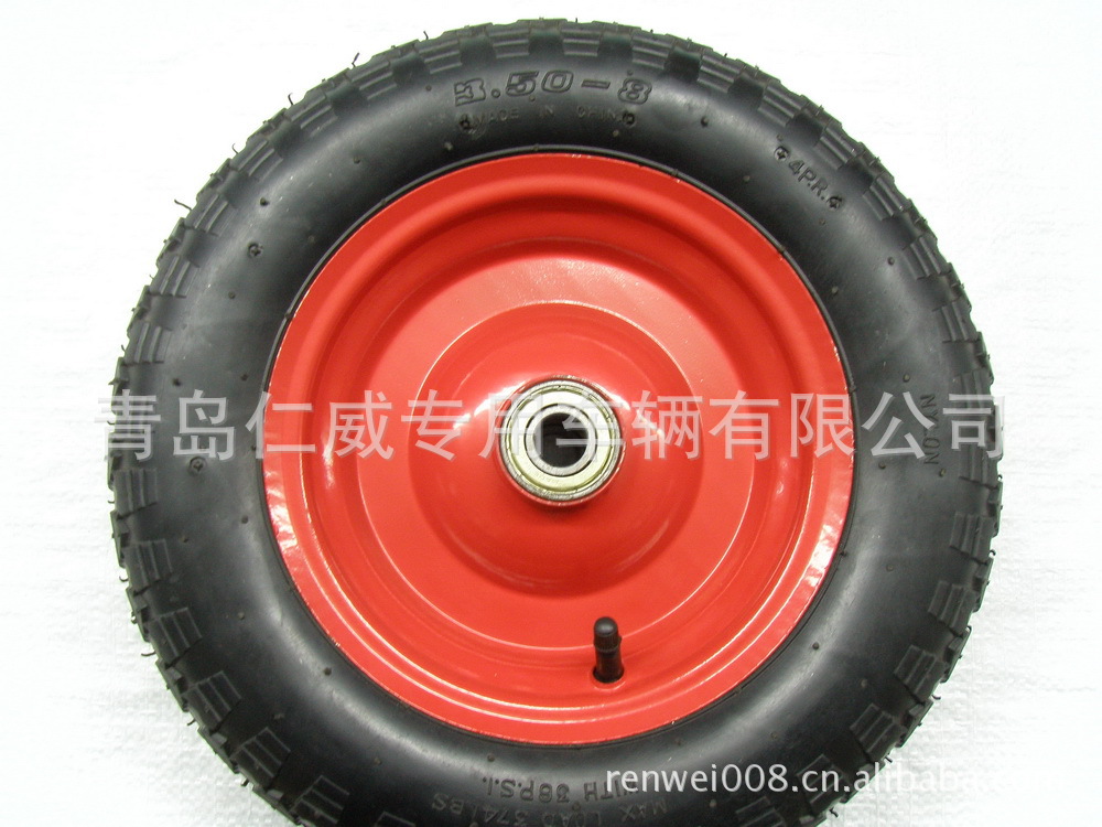 3.50-8充气轮 6204ZZ轴承 4PR